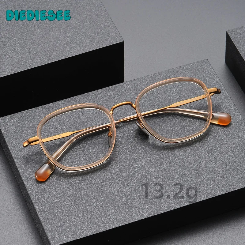 

DIEDIESEE Anti Blue Light Retro Titanium Frame Myopia And Hyperopia Optical Prescription Male And Female Eyeglass Frame 809