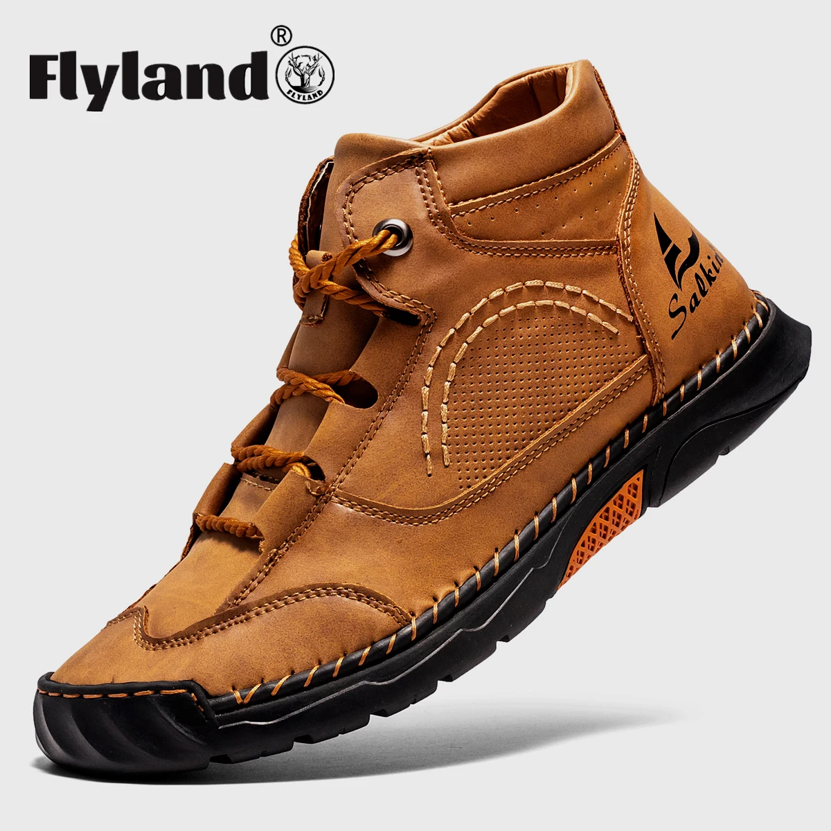 Flyland Herren stiefel neue klassische Retro Stiefeletten Herrenmode weiches Leder kurze Stiefel männlich britische Freizeit schuhe Gig Größe