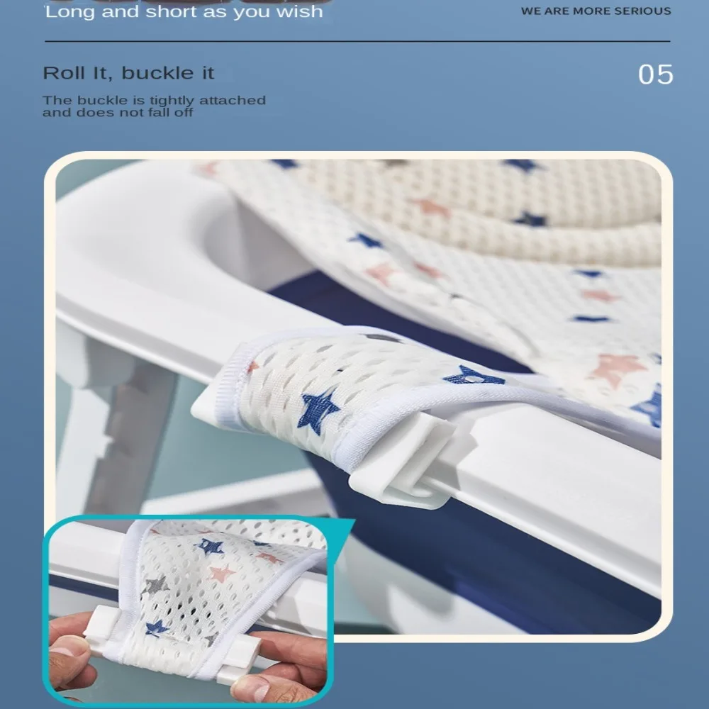 Kreuzförmige Neugeborenen Baby Bad Kissen Einstellbare Anti-slip Baby Bad Net Matte Baby Badewanne Kissen Faltbare Kinder Badewanne – Detail 7