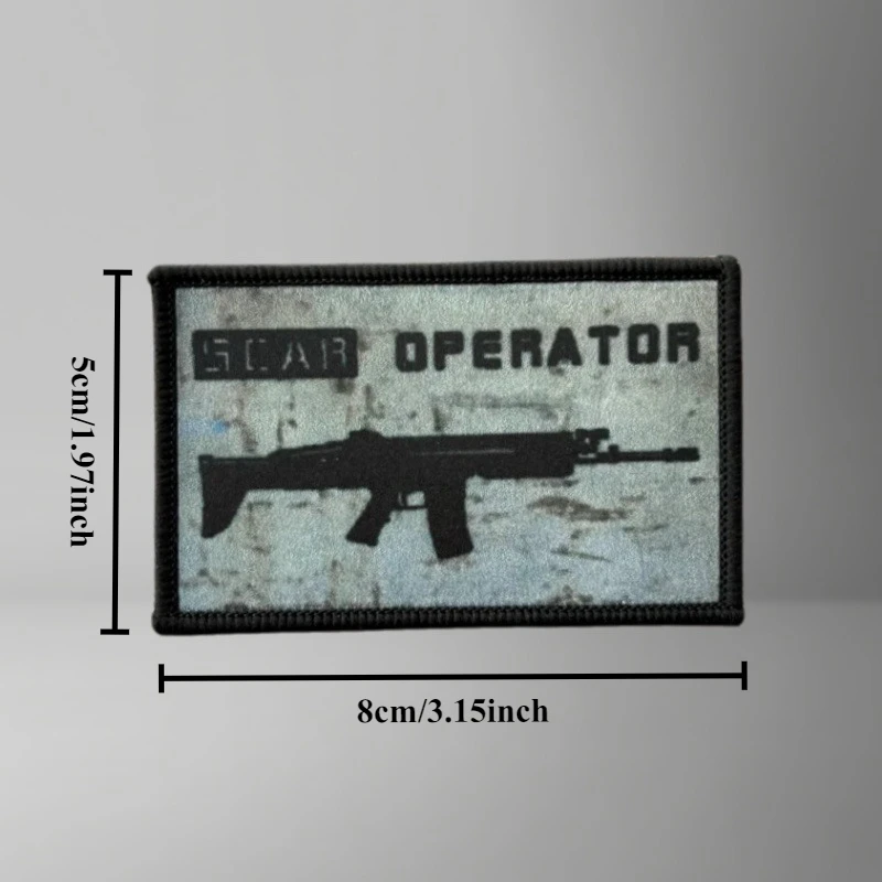 FN FAL بندقية التكتيكية المعنويات شارة مطبوعة التصحيح على الملابس هوك حلقة جرس OFFERATOR العسكرية بقع حقيبة الظهر الملحقات ملصق #5