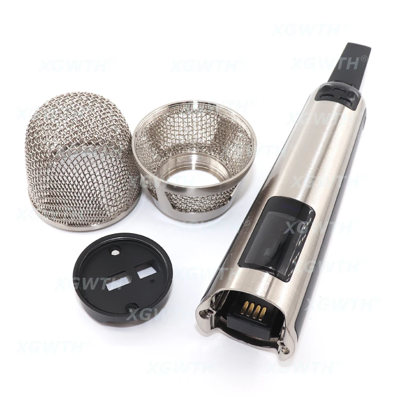 Replacement Repair Wireless Handheld Microphone Cover Mic Housing Silver SKM205 Gold SKM9000 Mesh Ball Head Tube Body Accessory