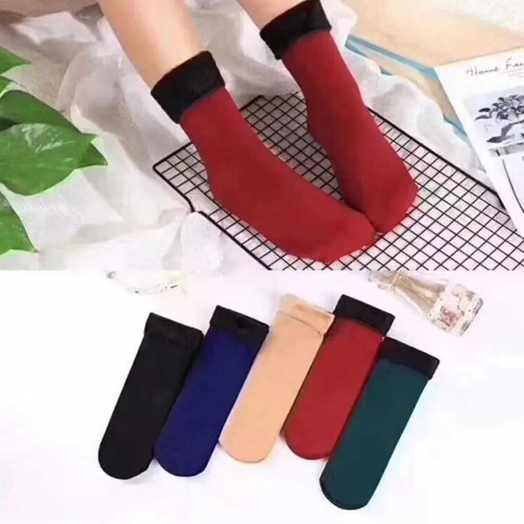 1 Pair Winter Autumn Sock Thermal Nonslip Warm Keeping Socks Stocking Gift