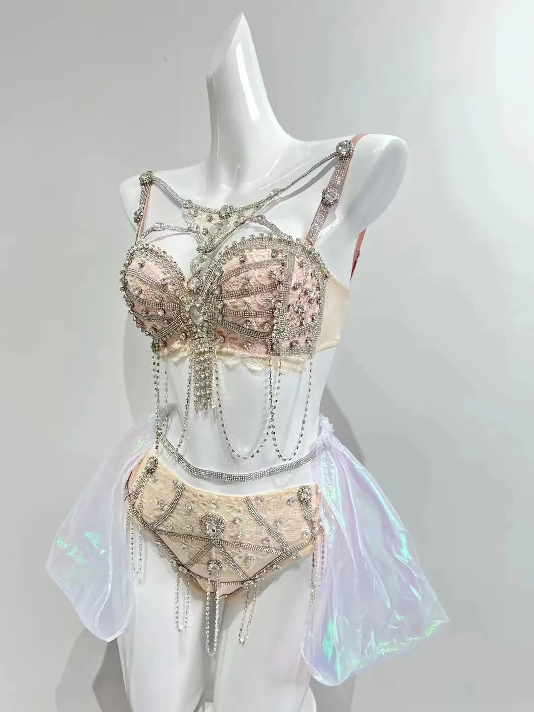 Verjaardag Fantasie Rave Outfit Sexy Performance Fotoshooting Carnaval Tv Show