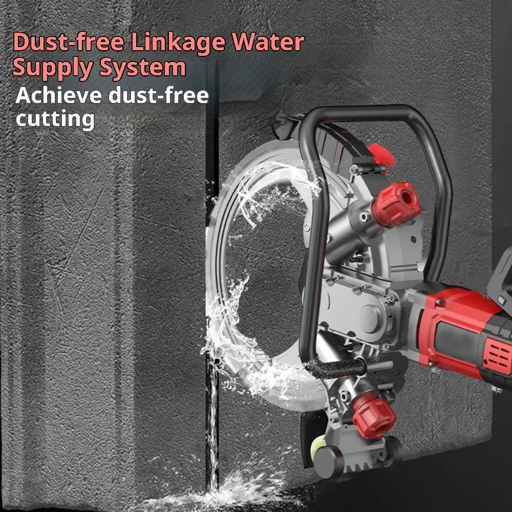 220-240V High Power Multifunctional Ring Saw - 30-60mm Adjustable Wet Cutting for Concrete Wall/Road