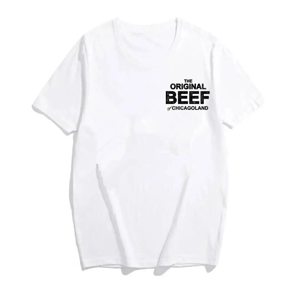 The Original Beef of Chicagoland T-Shirt TV Show The Bear Shirt Richie Carmy Beef Sandwich Shop Pocket Graphic Tee Trendy Tops