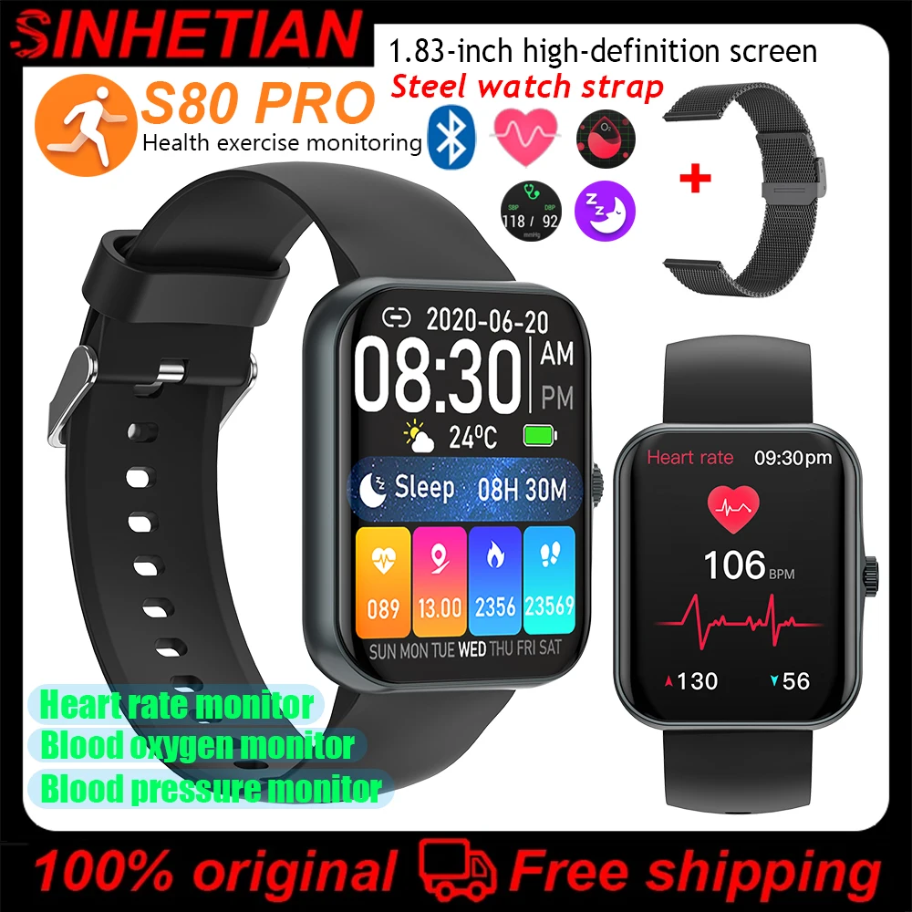 

2023 Smart watch for Men Blood Pressure Monitor Women Bluetooth Connected Phone Music Fitness Sport Sleep Heart Rate smartwatch