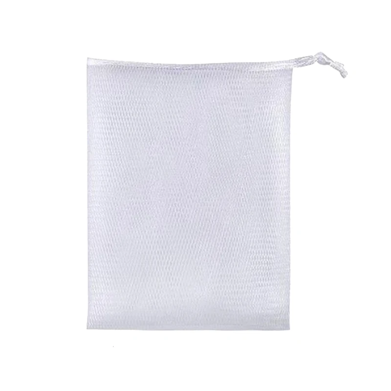 10/20PCS Soap Foaming Net Portable Mesh Soap Bag Body Wash Soap Foaming Net Bag Bathroom Soap Exfoliating Mesh Bags For Shower