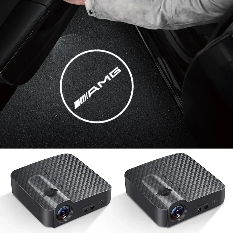 

1/2pcs Car Door Decoration Laser Projector Logo Lights LED HD Welcome Lamp for Mercedes Benz AMG A B C E G W212 W213 W214