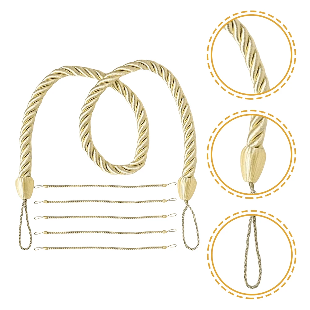 

6 Pcs Curtains Rope Decorative Ties High Quality Japanese-style Strap Window Buckle Oxford Closure
