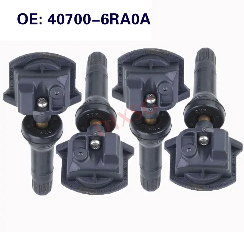 4Pcs TPMS Sensor 40700-6RA0A Tire Pressure Sensor For Nissan X-Trail 315MHz 407006RA0A TPMS 315Mhz