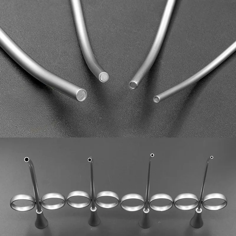High Quality Dental MTA Plugger Applicator Bone Implant Collector Powder Conveyors Teeth Filling Syringe Carrier Curved Head