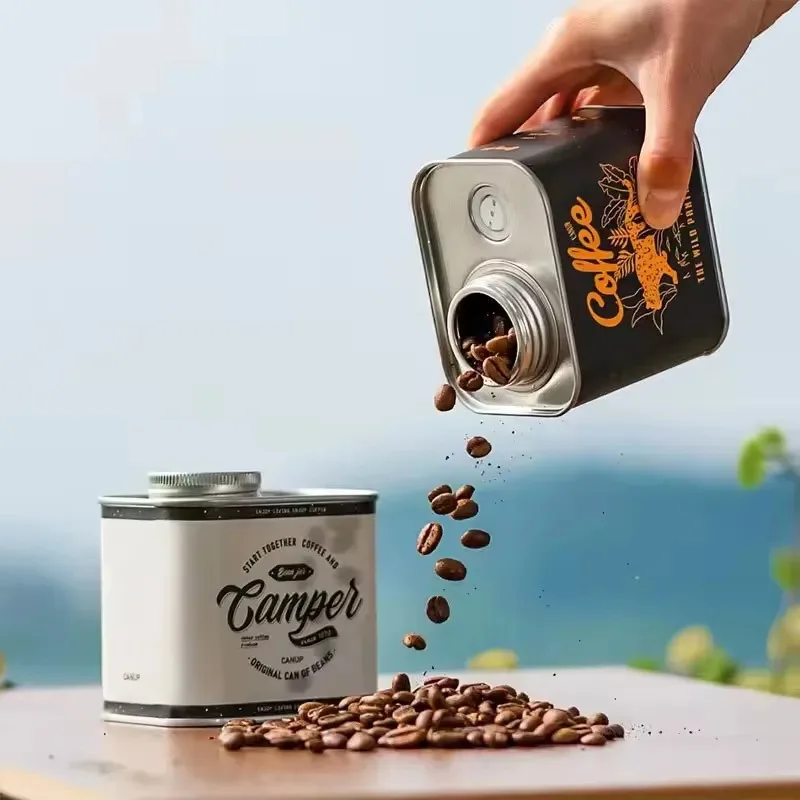 Sealed Coffee Bean Storage Jar Household Kitchen Storage Jar Outdoor Camping Coffee Bean Moisture-Proof And Fresh-Keeping Jar