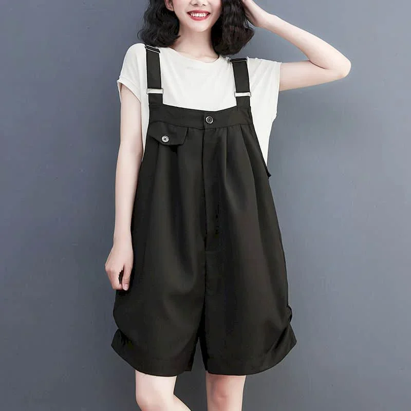 

Oversized Playsuits Women Casual Loose One Piece Outfit Women Korean Fashion Jumpsuits Wide Leg Pants Overalls for Women Clothes