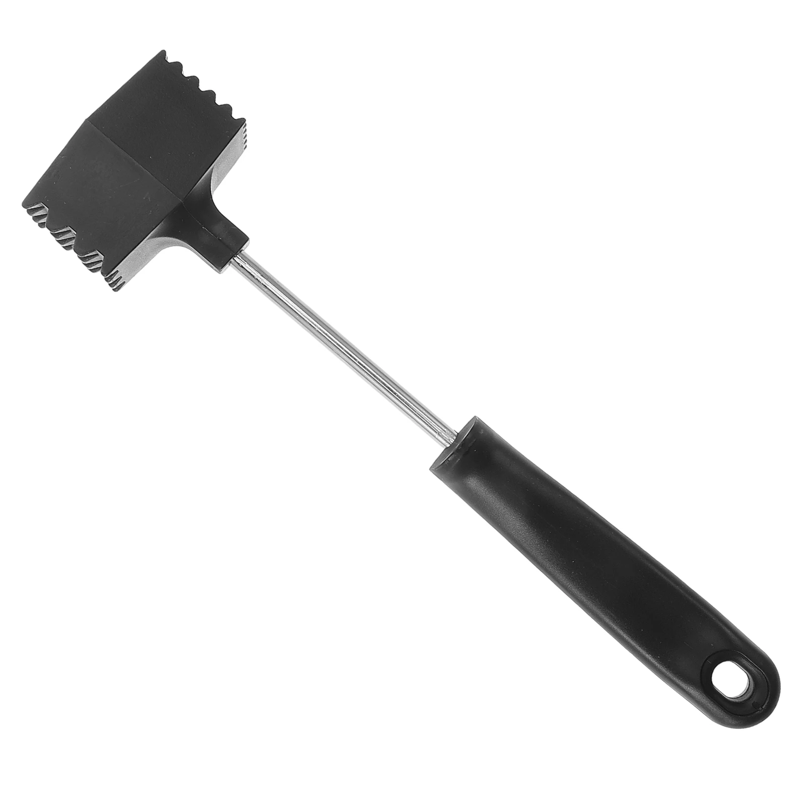 

Meat Tenderizer Mallet Hammer Black Cooking Tools Pounder Kitchen Multi Purpose Long Term Stainless Steel PP Ergonomic Save