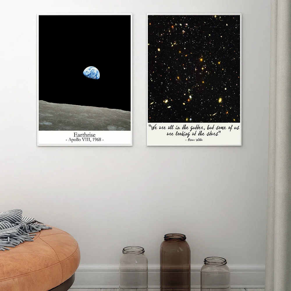 Scandinavian Simple Wall Art Astronomical Landscape Planet Pop HD Canvas Poster Prints Home Bedroom Living Room Decoration