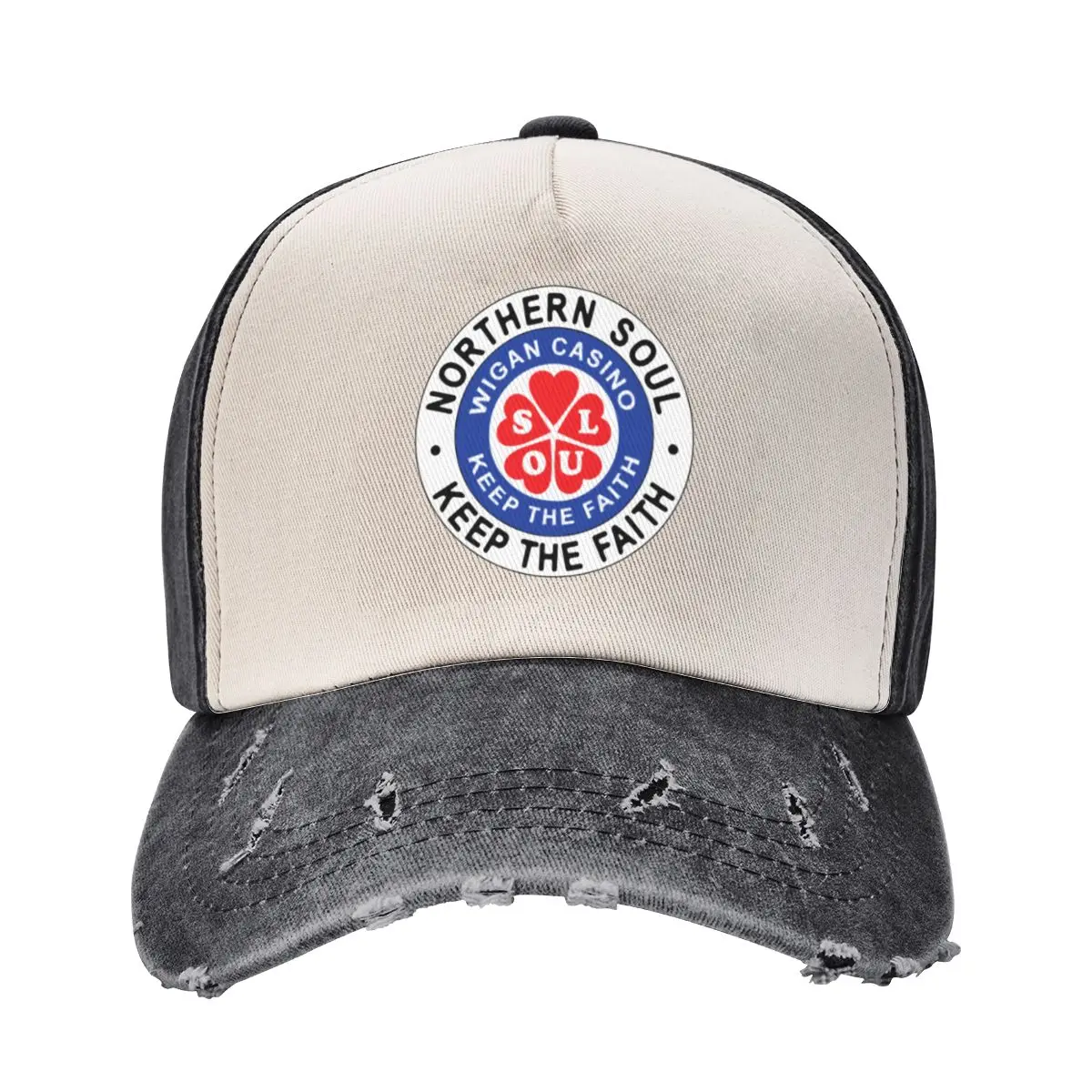 Northern Soul Badges, Wigan Soul Keep The Faith Baseball Cap black Golf Vintage Boy Women's