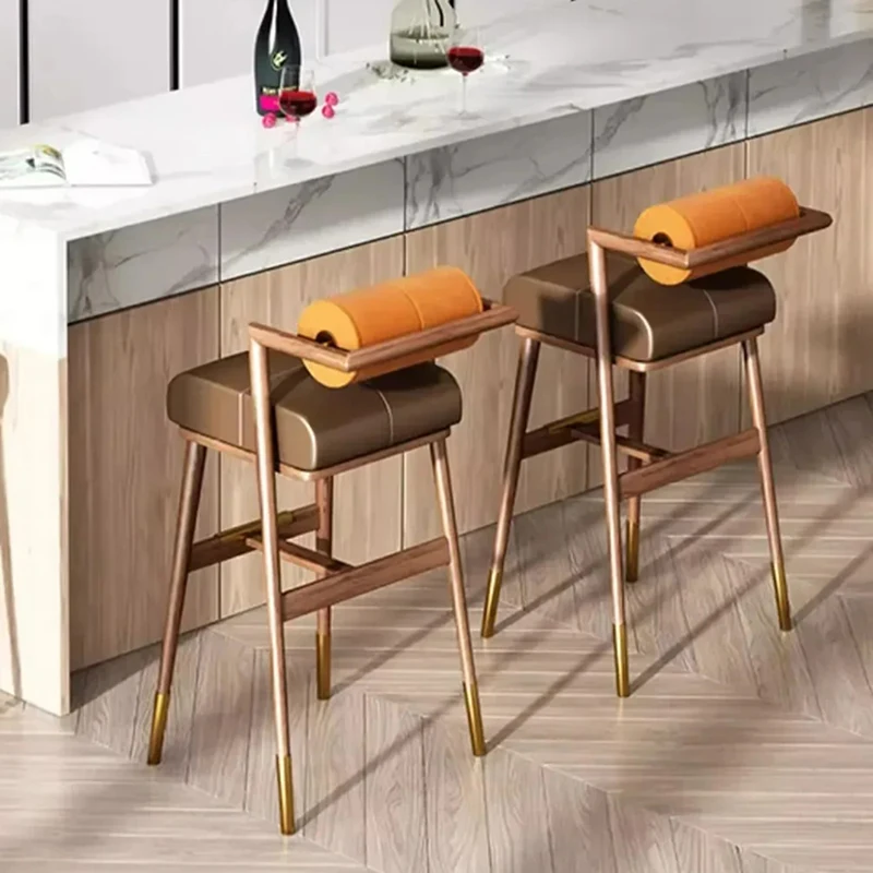 

Stool Gamer Dining Chairs Nordic Restaurant Lightweight Living Room Bar Chair Metal Counter Sillas De Restaurante Furniture