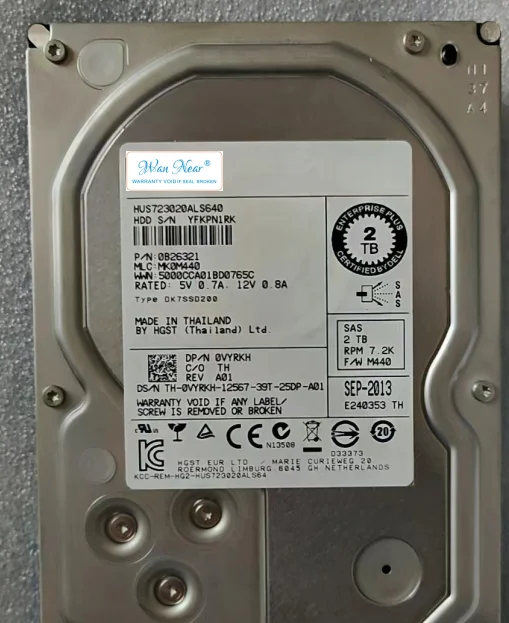 

Для 2T HUS723020ALS640 2 ТБ SAS 6Gb 7,2 K 64M