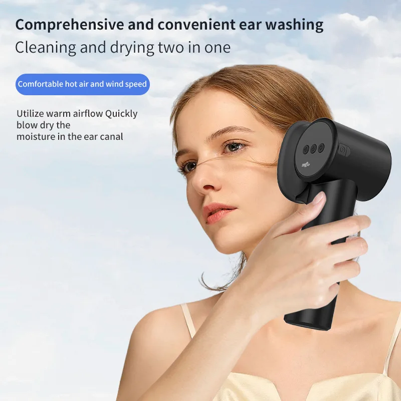 2-in-1 Electric Ear Washer Dryer Smart Thermostat Prevents Bacterial Growth Prevents Ear Inflammation Drying of Ear Canal