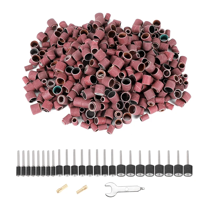 ABGG-531 Pcs Grinding Drum Set, Grinding Machine Sockets Drum Cores Self-Tightening Drill Bits For Dremel Rotary Tools