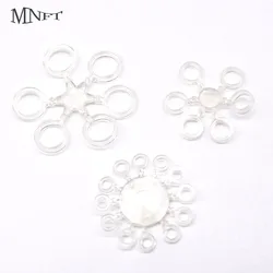 MNFT 144Pcs Elastic Baitbands for Carp Fishing Transparent Rubber Rings Lure Bander Holder Boilie Stops 3 Sizes