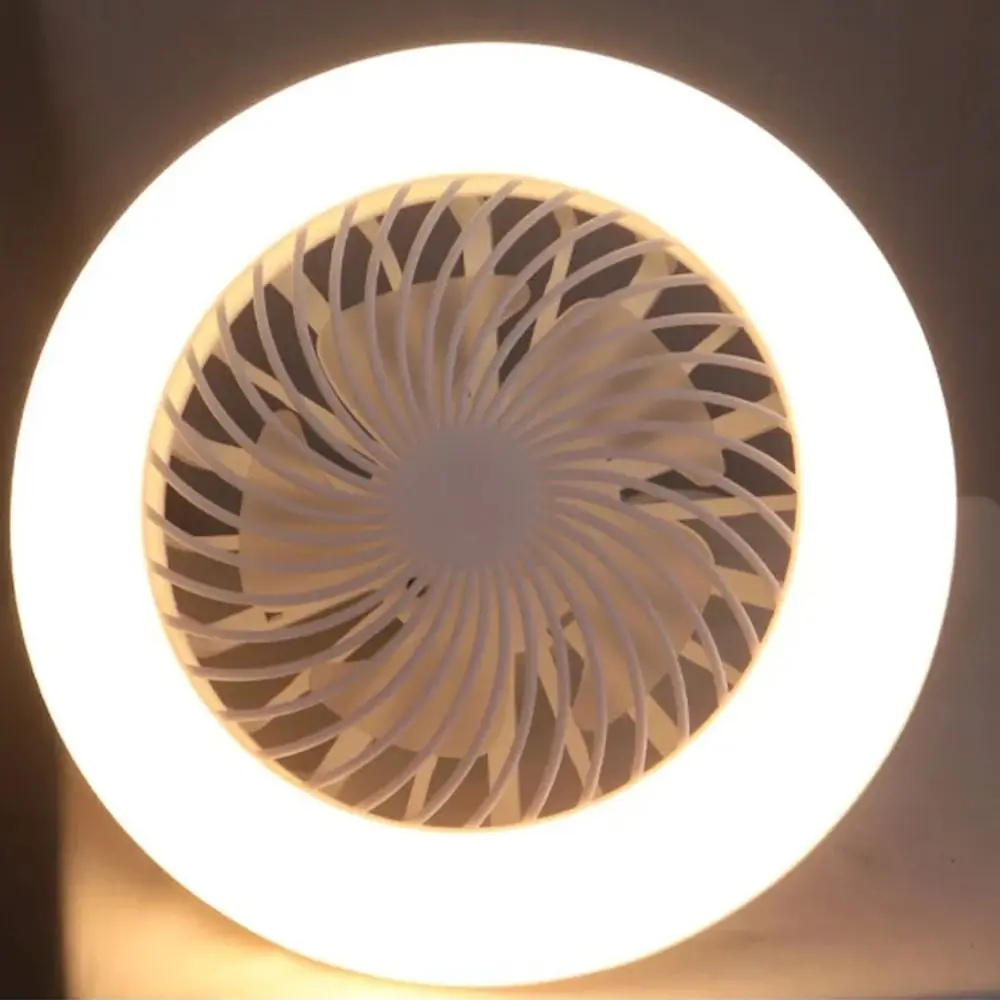 2-in-1 LED Fan Light Three-speed Mode Remote Control LED Lamp Bead Creative Smart Fan Ceiling Light Living Room