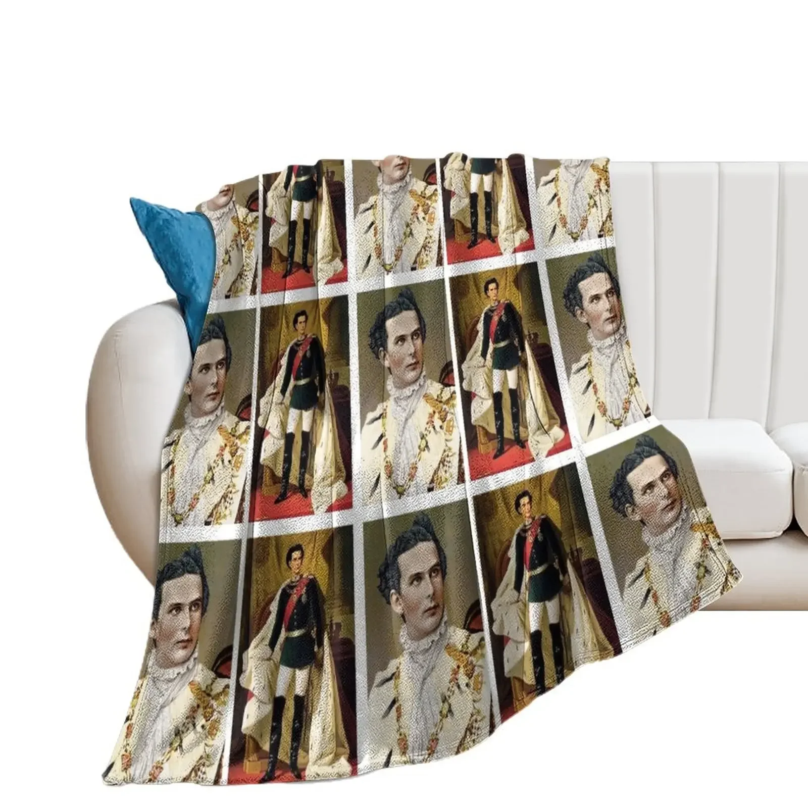 Bavarian King Ludwig II Throw Blanket Designers For Decorative Sofa Blankets