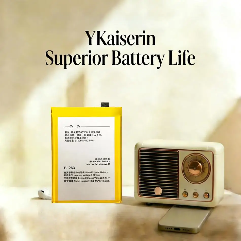 

Аккумулятор BL263 для Lenovo Zuk Z2 Pro с отличной работой при низких температурах, 3100 мАч