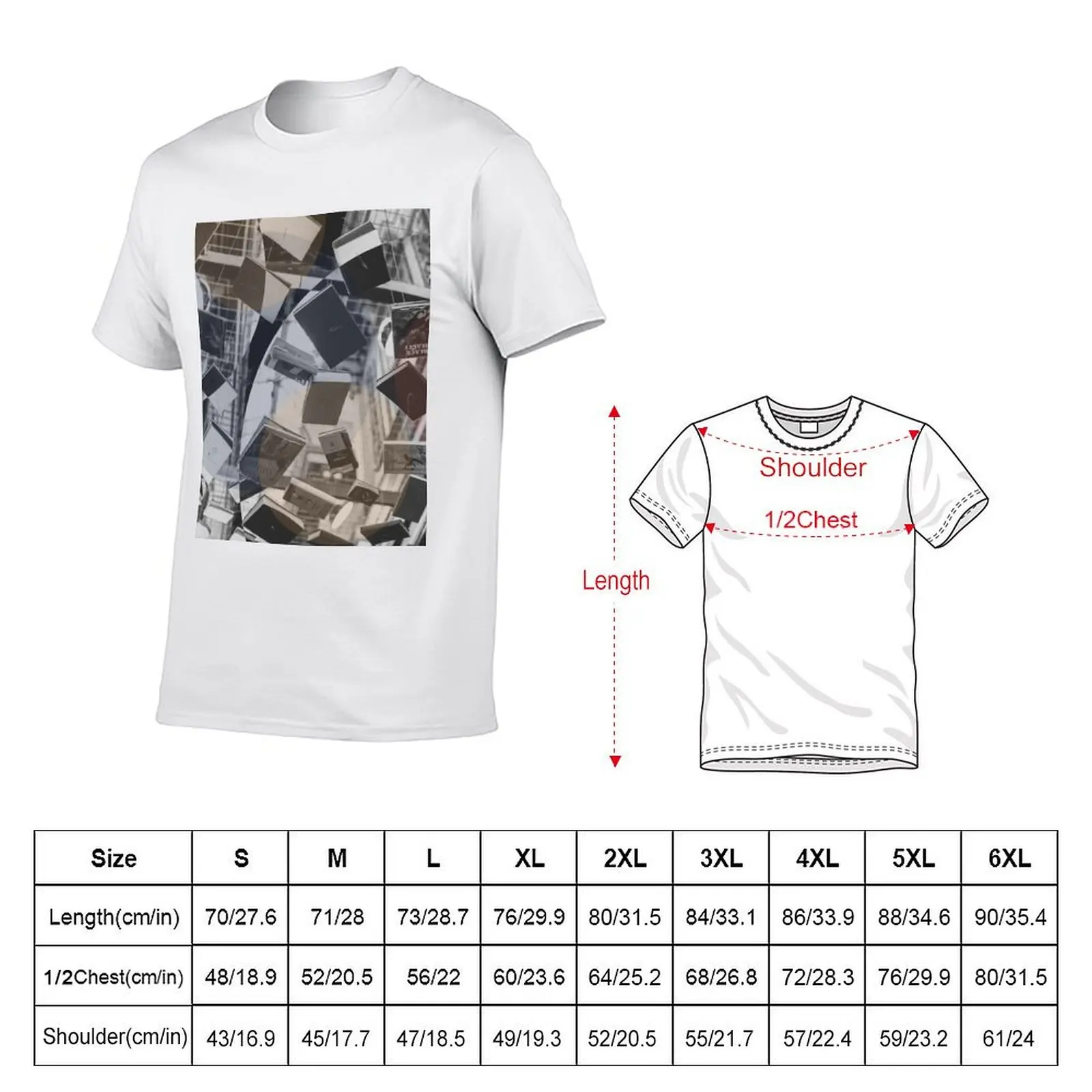Library T-Shirt t shirt man cotton cotton tshirt 100% T-Shirt