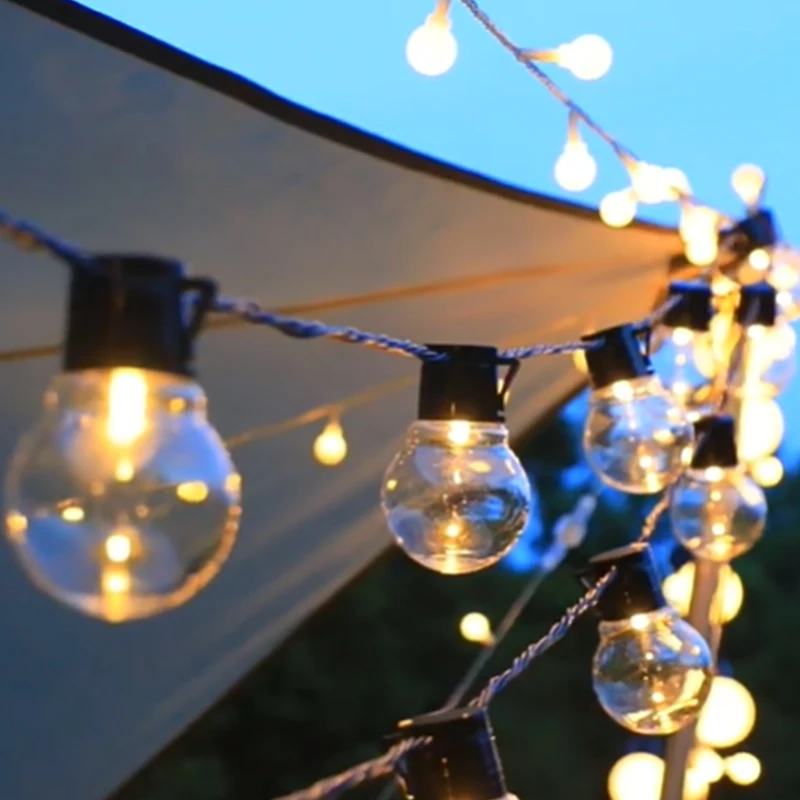 2.5 متر 10 لمبات LED جارلاند الجنية سلسلة أضواء الأبيض الزفاف عيد الميلاد الديكور في الهواء الطلق لقضاء عطلة حفلة شارع مخيم ديكور