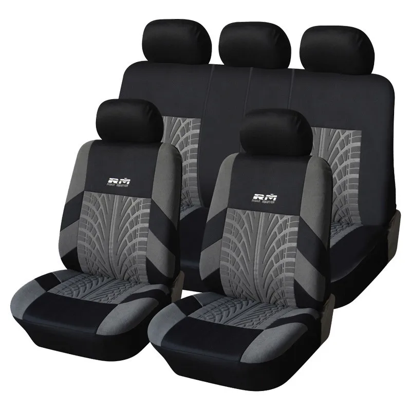 

Car Seat Covers Full Set Front Split Rear Bench For Car Universal Cloth SUV Sedan Van Automotive Interior Covers
