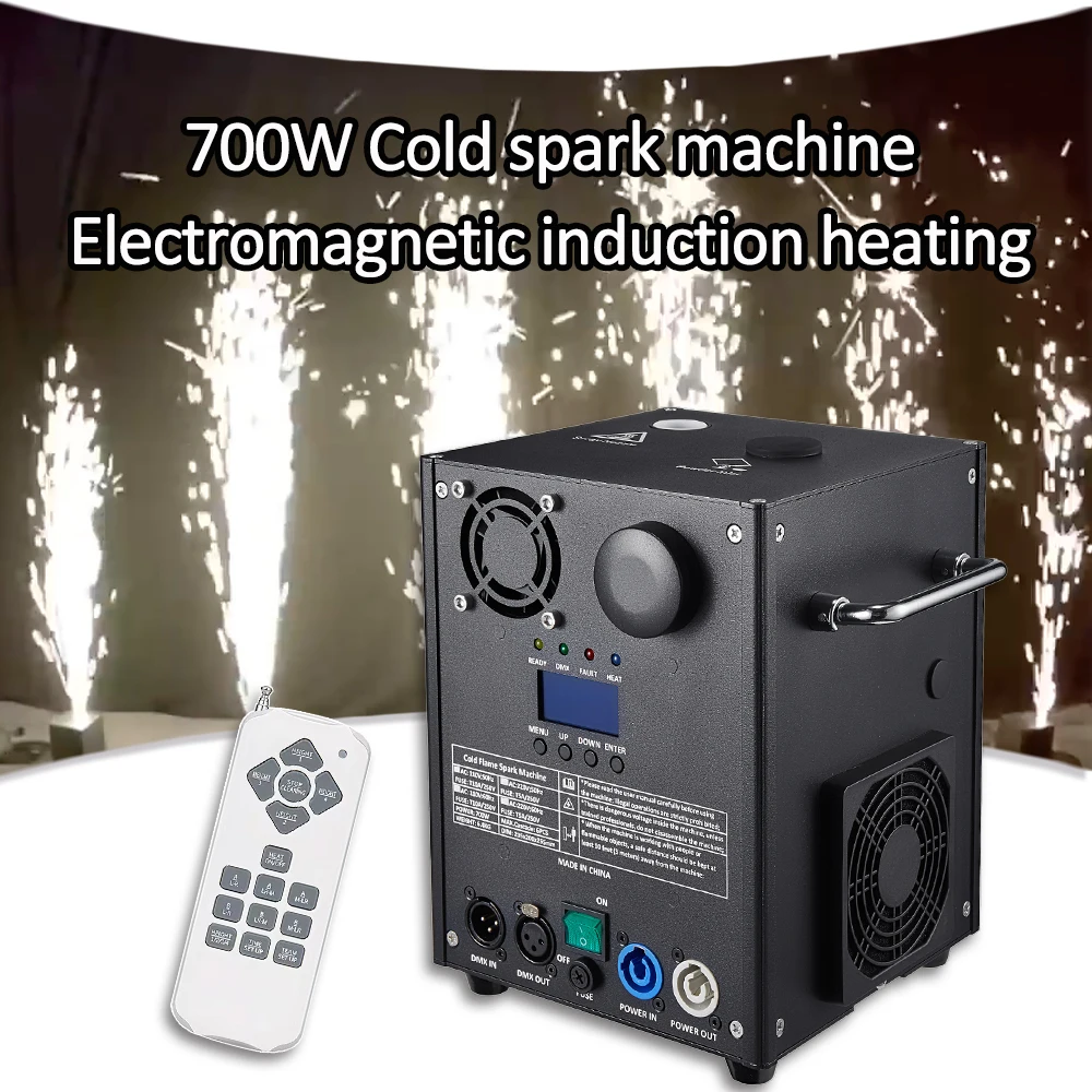 

700W Electronic Cold Spark Machine DMX Cold Fireworks Fountain Spark Effect Machine For Wedding DJ Party Concert Club Stage