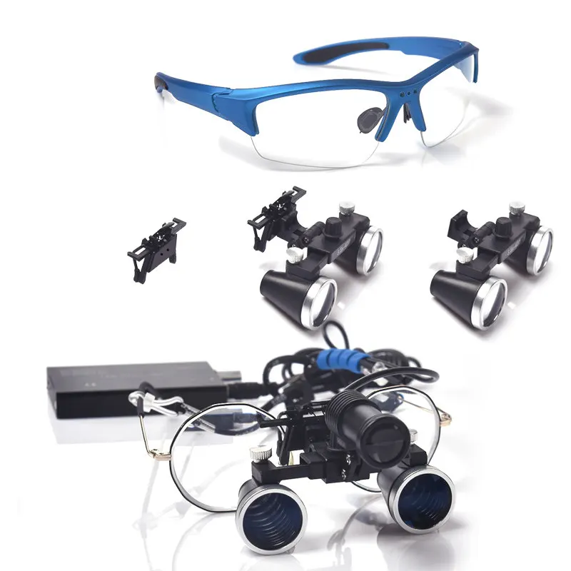 Dental Surgical Loupes 2.5X 3.5X with LED Headlight Focusing Light for Dentist Surgeon Vision Exam