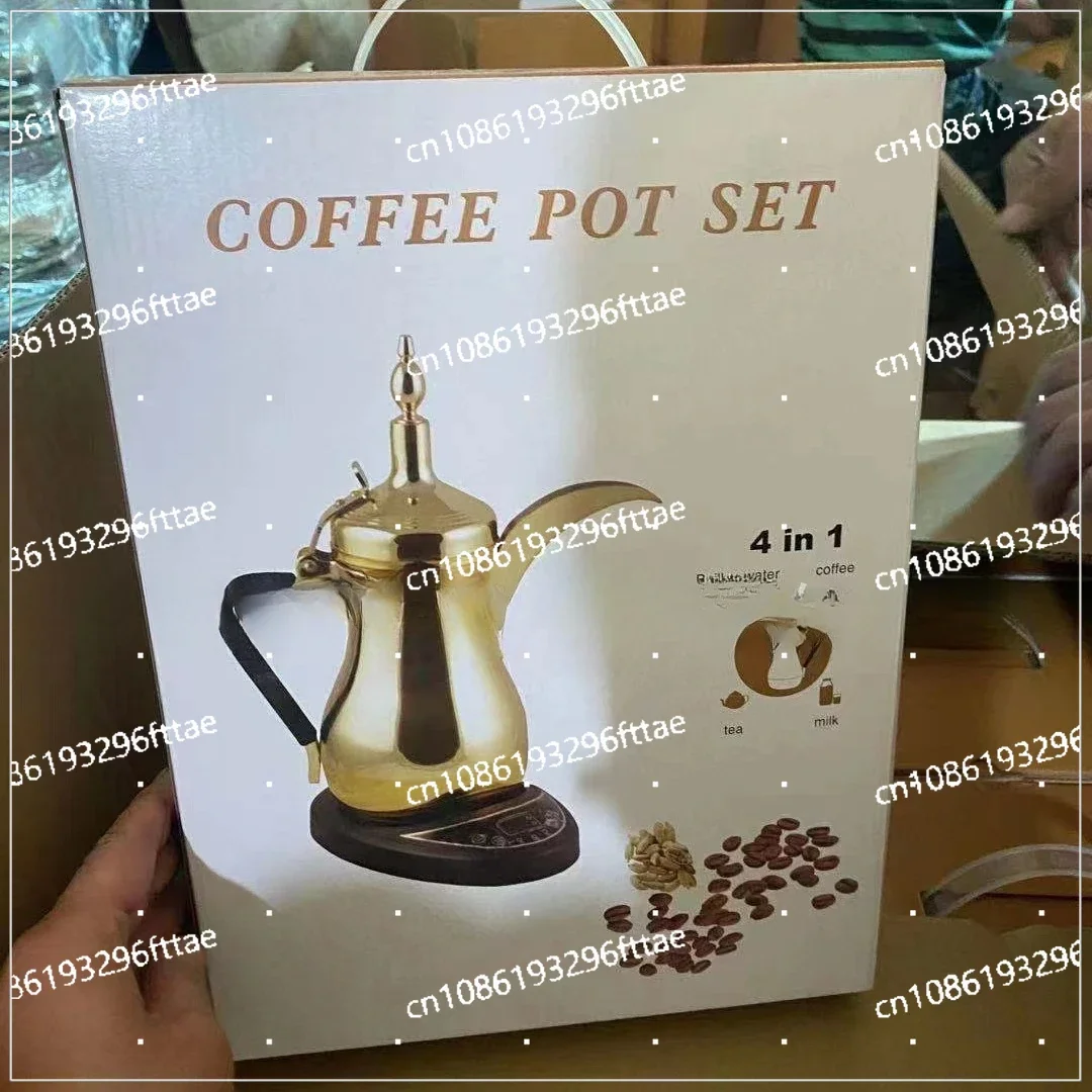 

Hot-selling Arabic Coffee Pot Middle East Teapot Heating Pot Stainless Steel Electric Coffee Pot Brewing Tea and Coffee