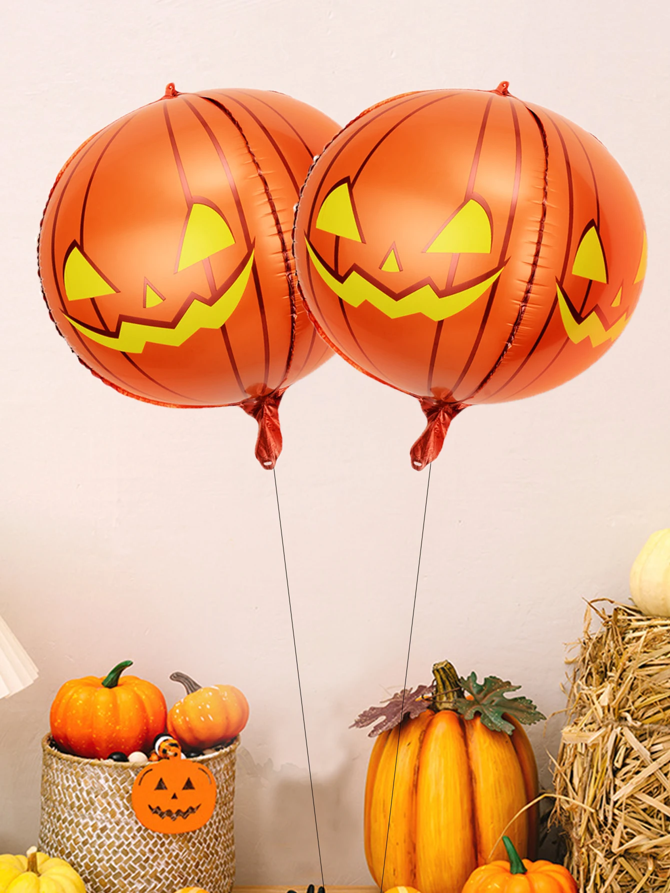 2 stücke 4d Kürbis ballons Halloween Ballon Halloween Dekorationen Kinder aufblasbare Spielzeuge
