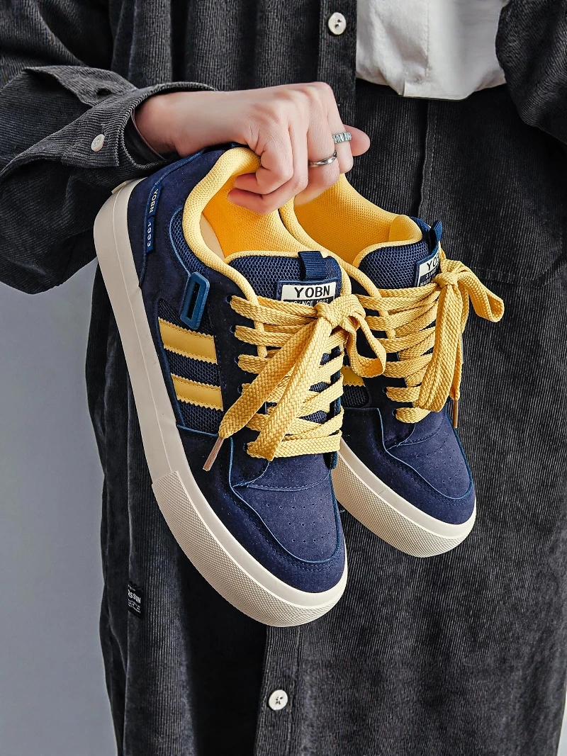 Men's Casual Sport Shoes 2026 New Style Autumn Trend Versatile Small Audience Board Shoes Teenage Anti-slip Canvas Shoes