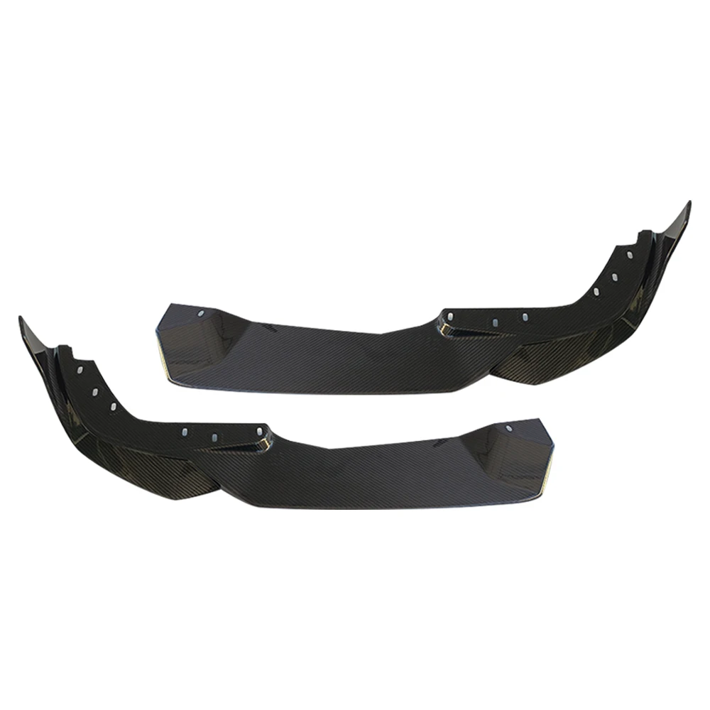 Real Dry Carbon Fiber MP Style Front Bumper Lip Splitters for BMW G20 LCI 2023 - Auto Exterior Aesthetic Enhancement Kit