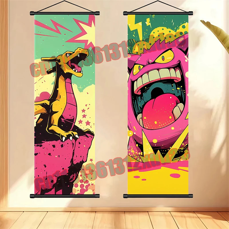 Pokemon Mewtwo Zeraora PikachuGardevoir Charizard Gengar Lucario Poster creativo Bobina Disegno Studio Sfondo Muro Miglior regalo