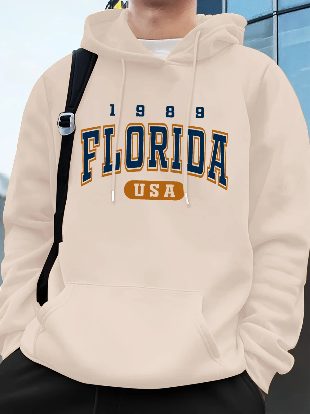 فلوريدا الولايات المتحدة الأمريكية 1989S رسالة مطبوعة الرجال البلوز الشتاء الصوف الدافئة هوديي الكورية فضفاض جيب البلوفرات الهيب هوب الذكور الملابس #1