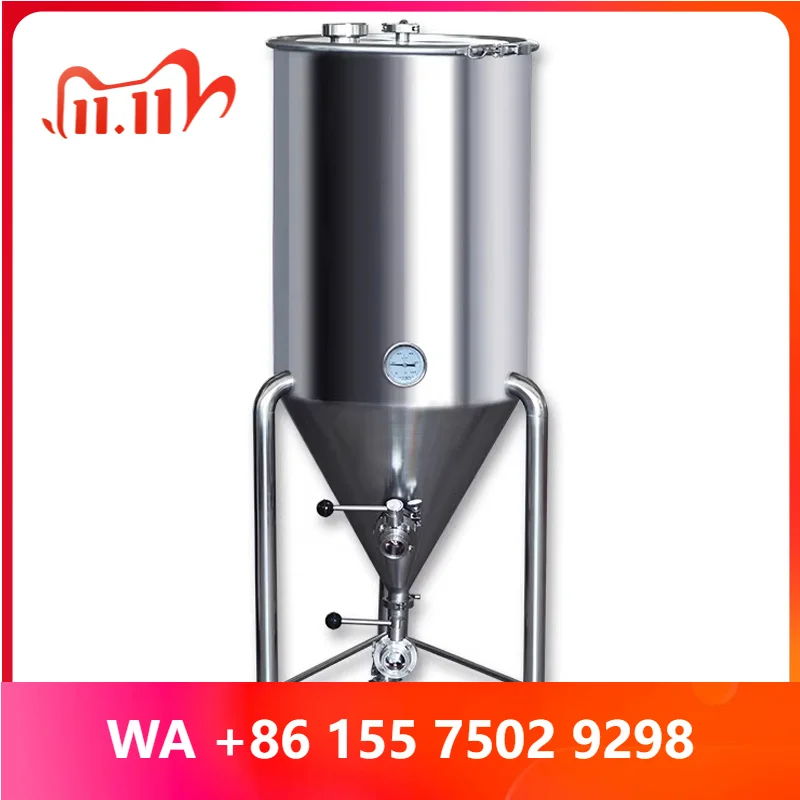 304 Stainless Steel Beer Fermentation Tank Conical Fermentation Tank Sealed Fermentation essel Beer Brewing(ized)