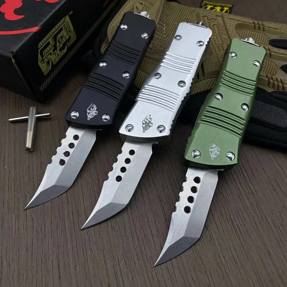 JUFULE Mini TD Hell Hound Aluminium handle Steel Blade Survival EDC camping hunting outdoor kitchen Tool Key Utility knife