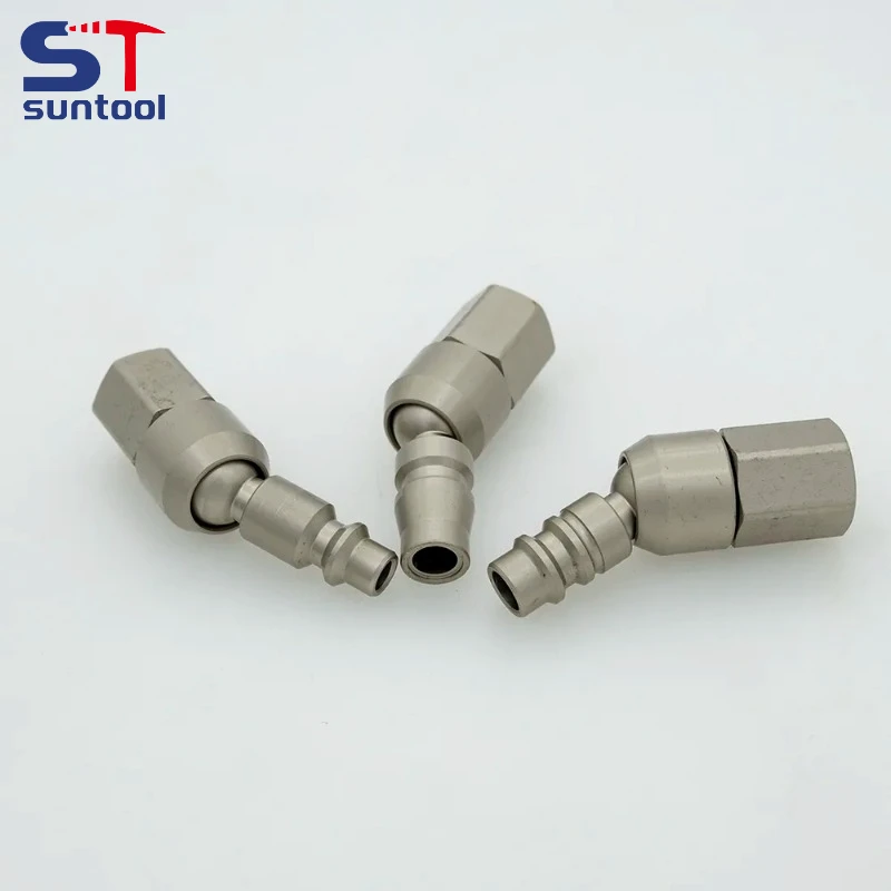 

New Quick Release Couple Universal 360 Swivel Air Hose Connector Flow Universal Joint Air Fitting Euro Air Line Hose Fitting