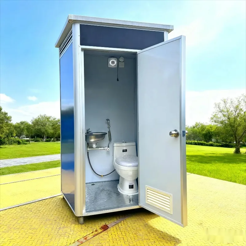 Portable Toilet Mobile Sanitation Cabin for Outdoor Events Job Sites Public Areas Campgrounds RV Parks Rental Site Use