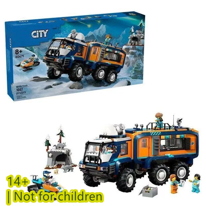 

Набор для сборки грузовика-научной лаборатории «Арктический исследователь» с 5 минифигурками и 3 волками, подарок для детей на вечеринку, 2026 Supreme