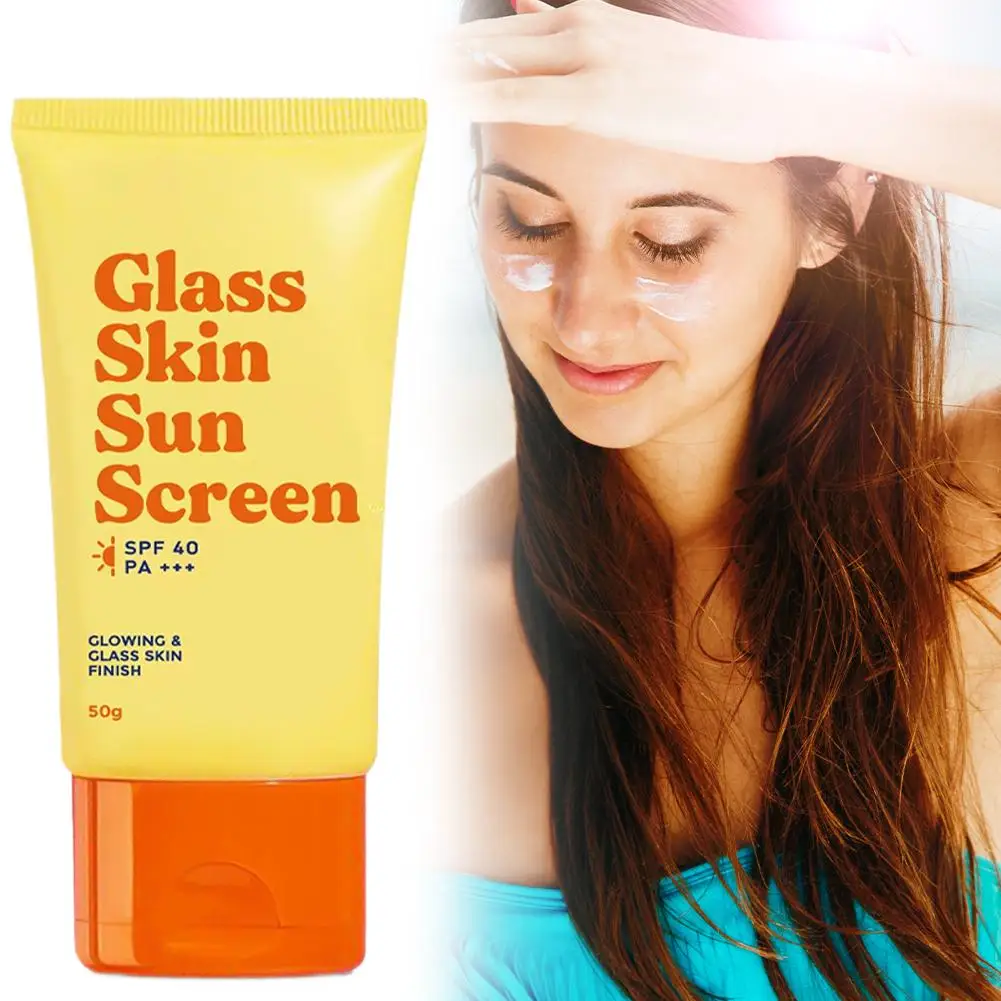 

50 мл солнцезащитный крем для лица и тела, освежающий, увлажняющий SPF 40 PA +++, защита от ультрафиолета, легко носить с собой, осветляющий солнцезащитный крем для ухода за кожей
