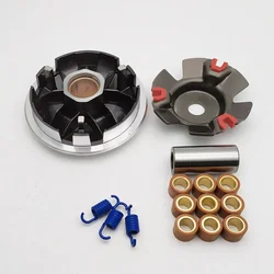 Motorcycle Variator Set with Weight Rollers Clutch Springs for GY6 50cc 125cc 150cc 139QMB 139QMA 152QMI 157QMJ