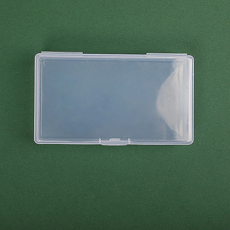 Scatola portaoggetti in plastica trasparente bottoni rettangolari in plastica trasparente con scatola di imballaggio scatola di carta per nastro all'ingrosso da tavolo