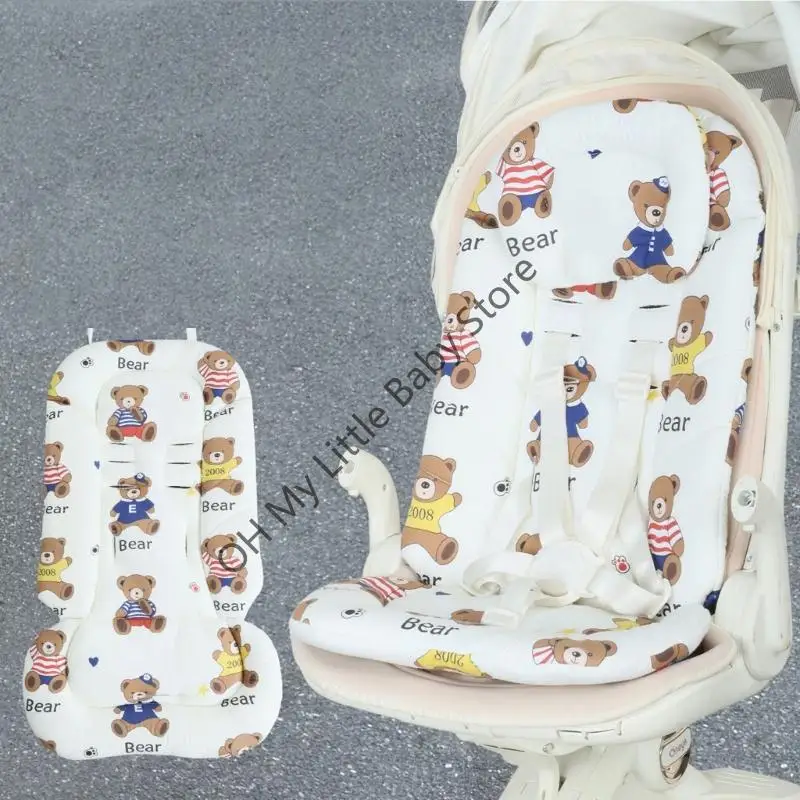 M76C ポリエステルベビーカーシートプロテクターパッド通気性のあるデザインシートクッション毎日の赤ちゃん幼児の使用のためのメンテナンスが簡単