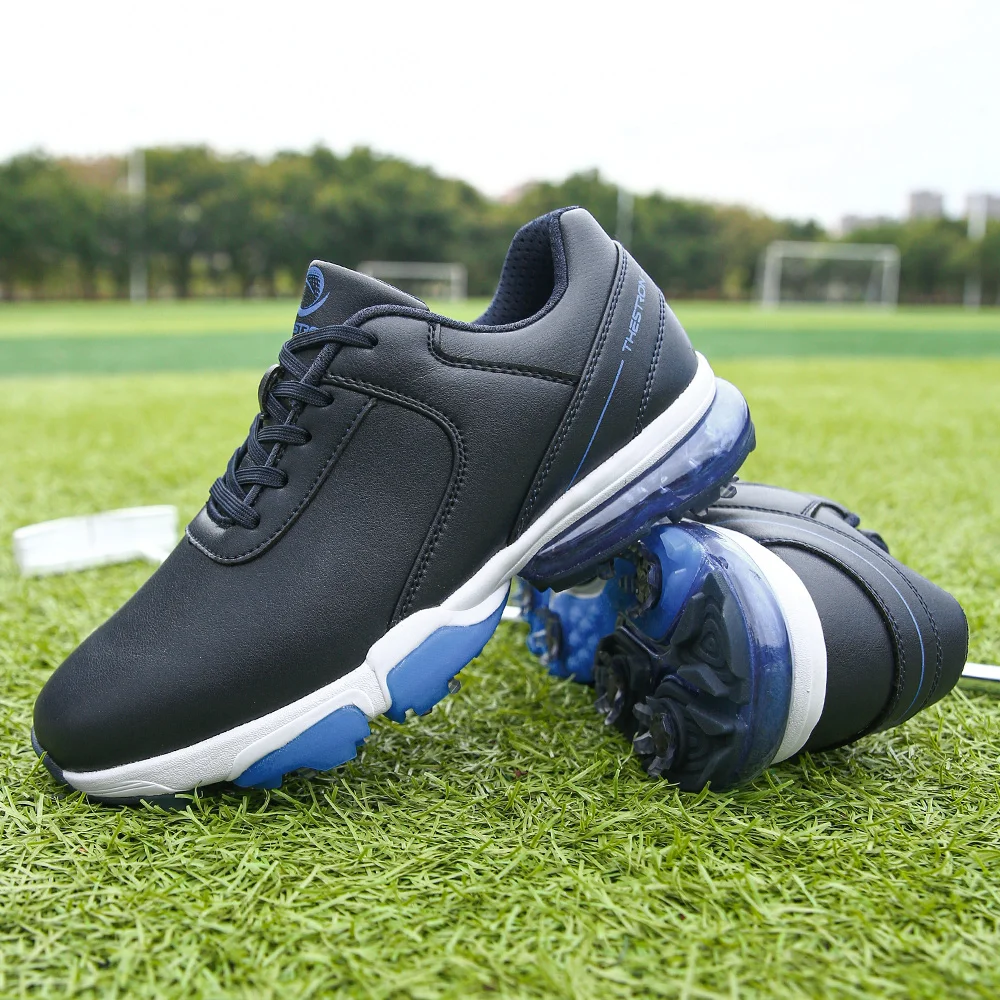 Big Size 39-48 Men Golf Sneakers Anti Slip Activity Spiked Golf Sneakers Comfortable Golfer Footwear Walking Sneakers for Mens