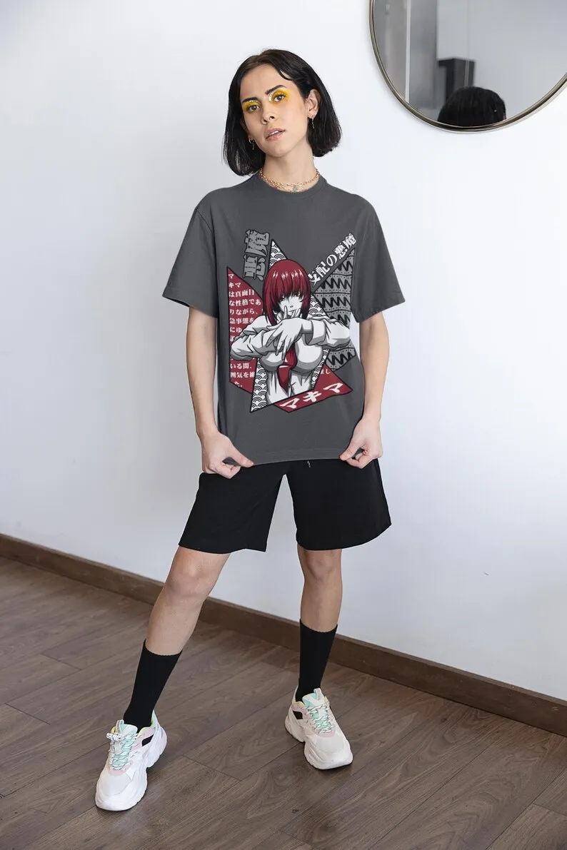 Anime Horror Fantasy Unisex T-shirt - Japanse Manga-stijl, Modern bovennatuurlijk ontwerp, Otaku-kleding, Dark Japan Vibes, Anime-I